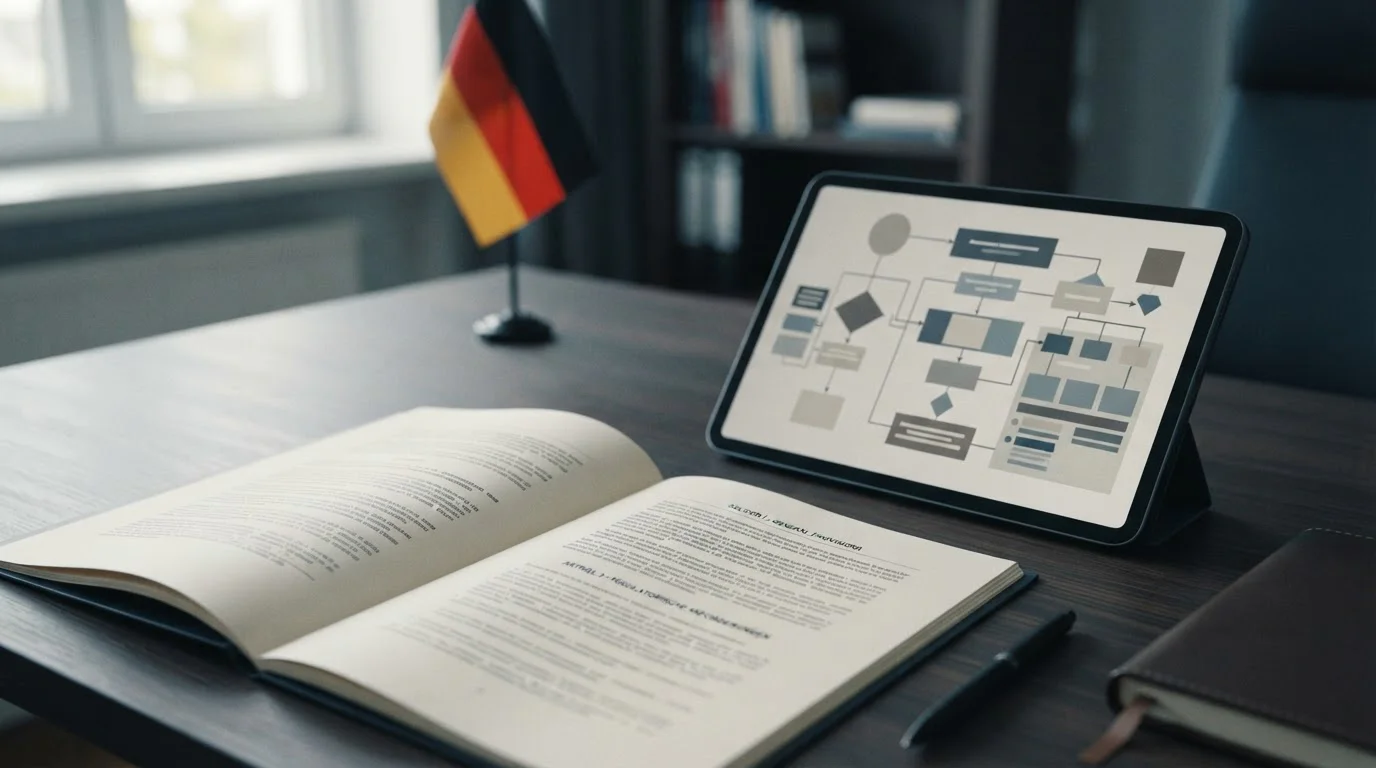Symbolische Darstellung der deutschen Glücksspielregulierung und Lizenzierung