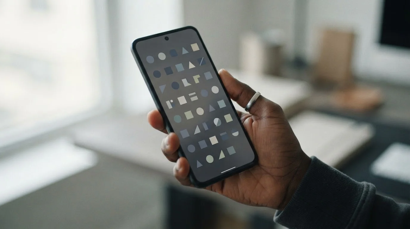 Smartphone-Display mit neutraler Darstellung mehrerer lizenzierter Sportwetten-Apps