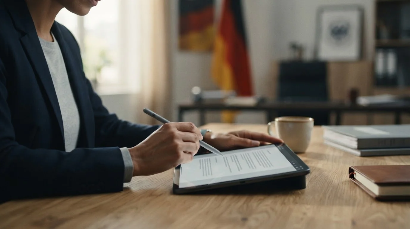 Regulierungsdokumente und digitale Schnittstelle zeigen rechtliche Rahmenbedingungen