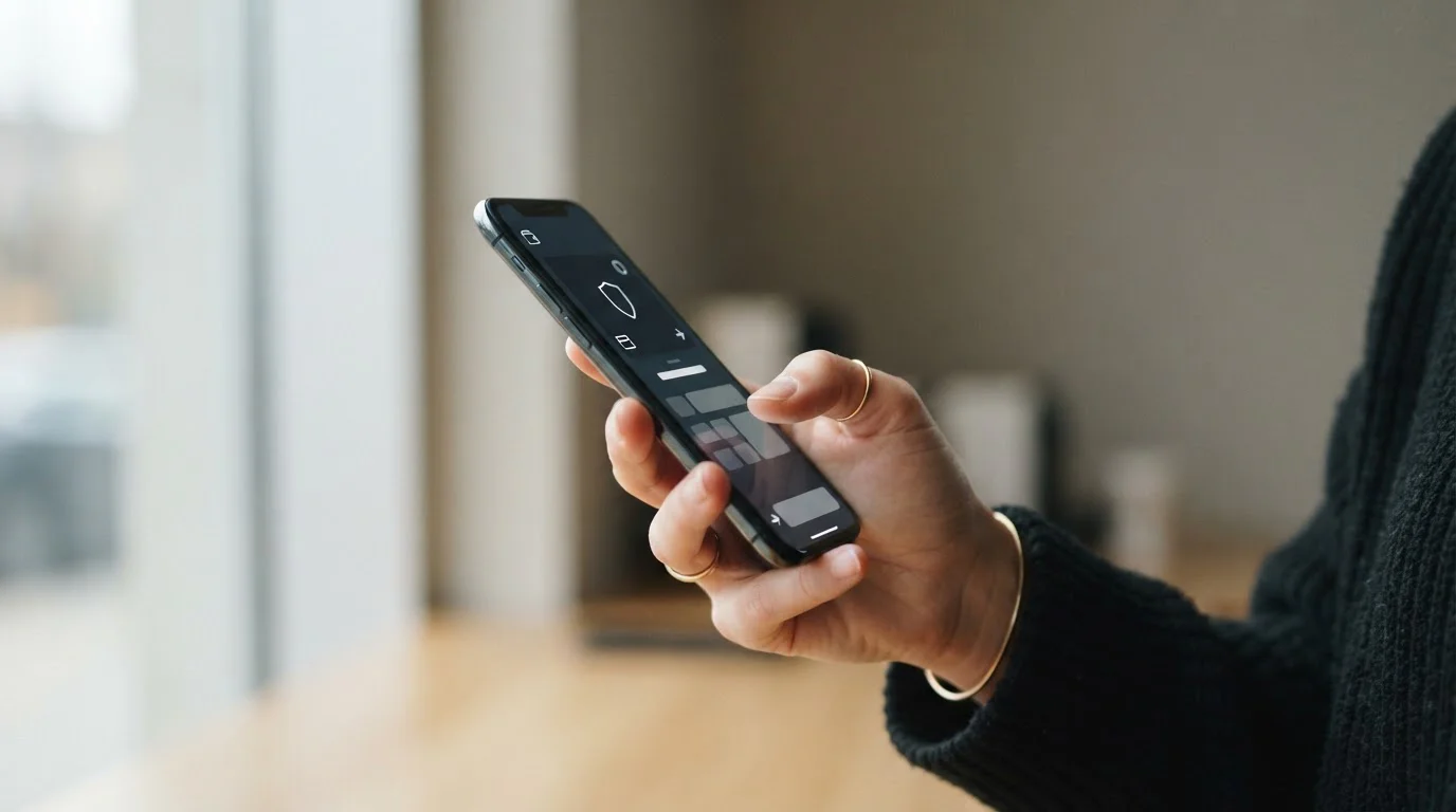 Smartphone-Bildschirm zeigt verschiedene Zahlungsoptionen mit unterschiedlichen Mindestbeträgen